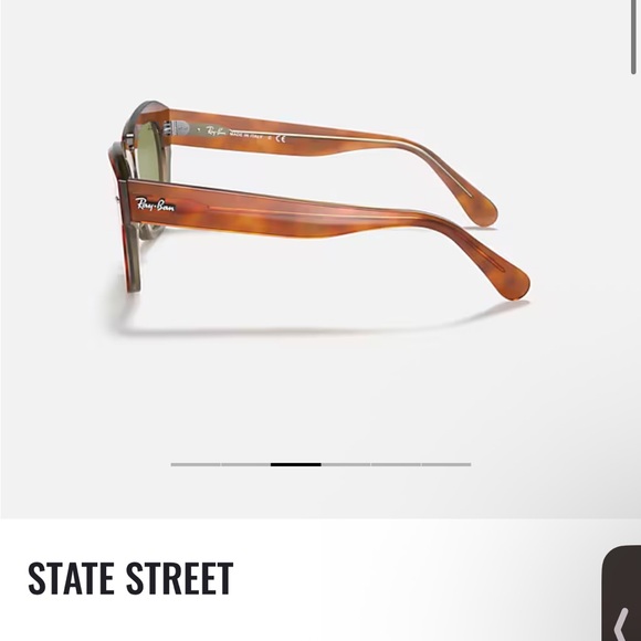 State street style Ray-Ban Tortoise Sunglasses with Olive Lenses - Picture 3 of 9